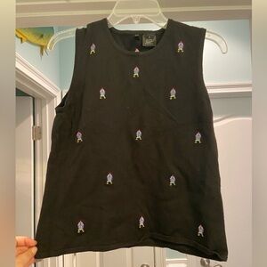 Etoile Embroiled Sweater Tank Top